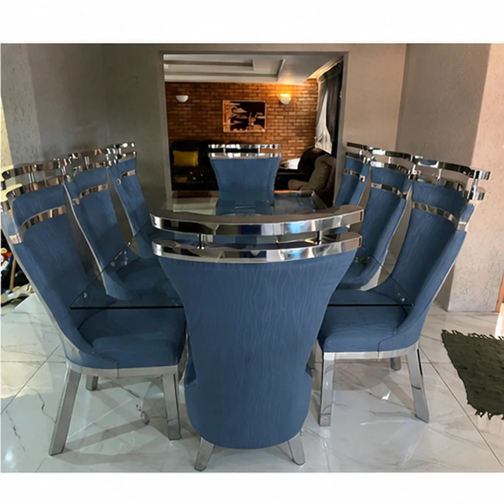 8 Seater Stainless Steel Dining Room Suite
