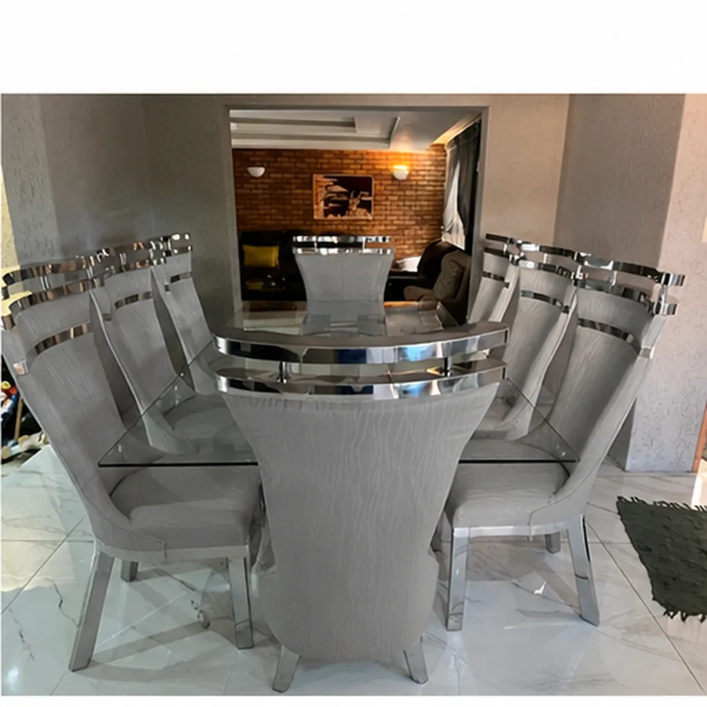 8 Seater Stainless Steel Dining Room Suite