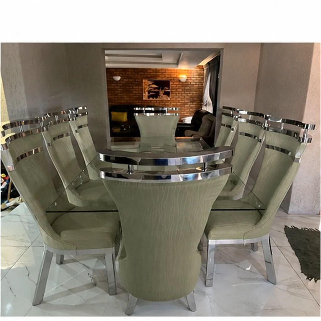 8 Seater Stainless Steel Dining Room Suite