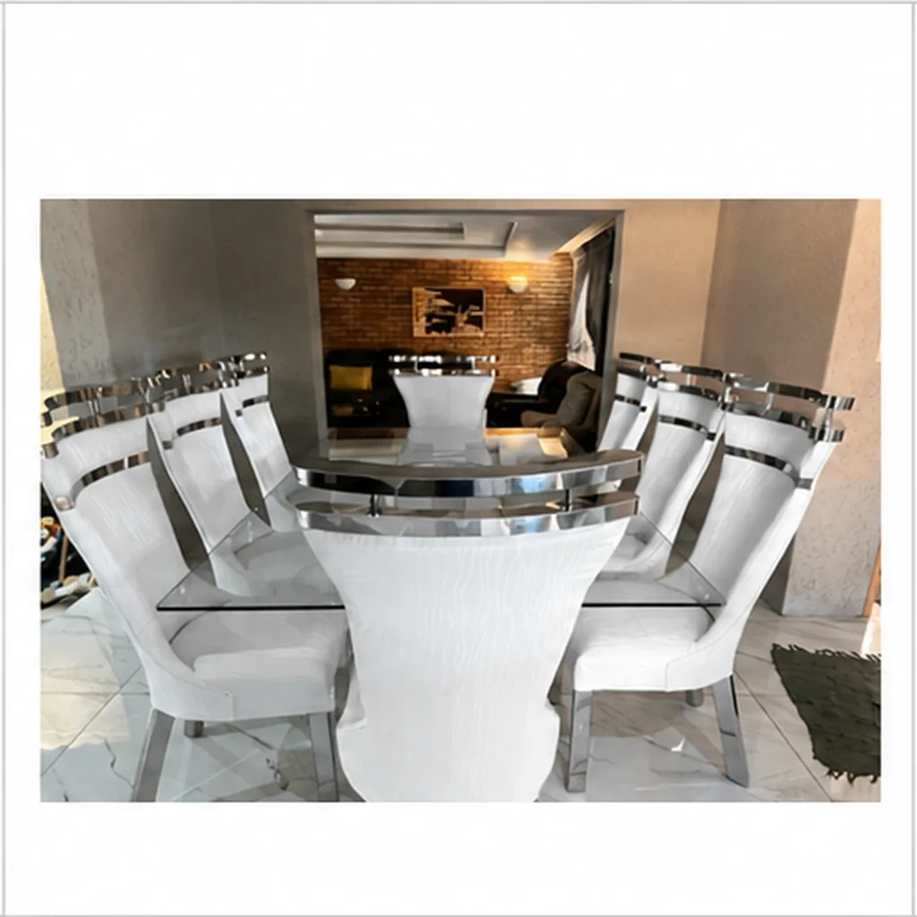 8 Seater Stainless Steel Dining Room Suite