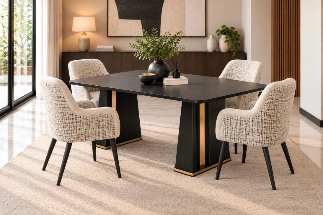 Joanne Premium 4-Seater Dining Set