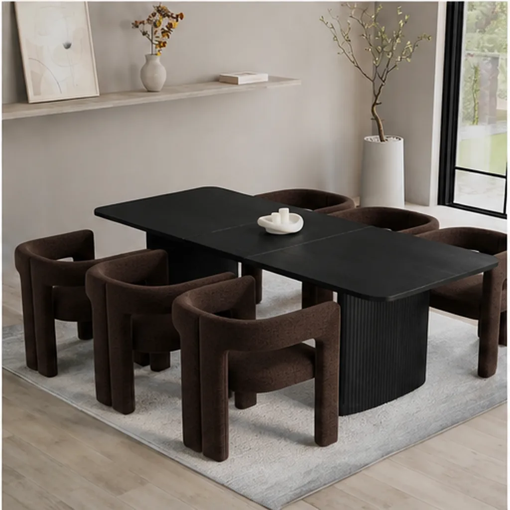 Bunja 6 Seater - Dark Brown AI