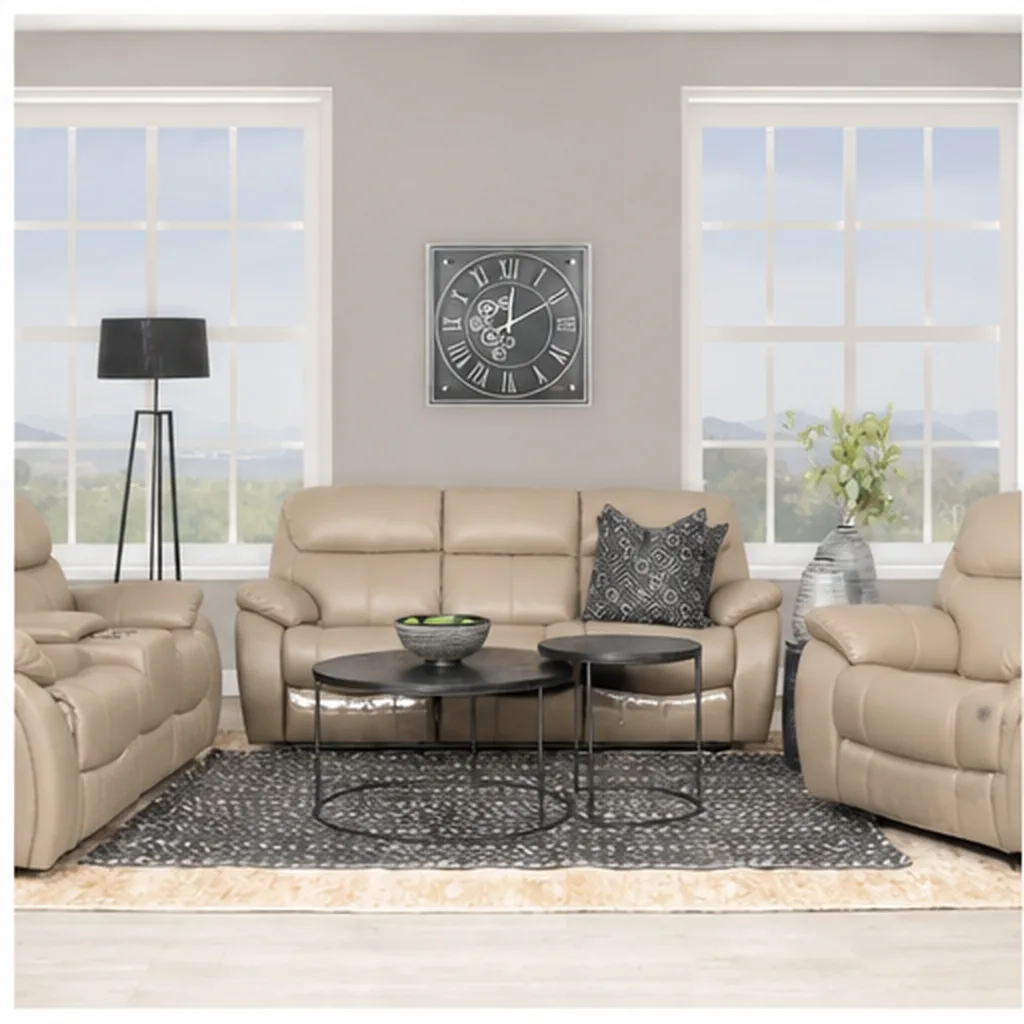 Cairo 3+2+1 Leather Recliner Home Theatre Suite