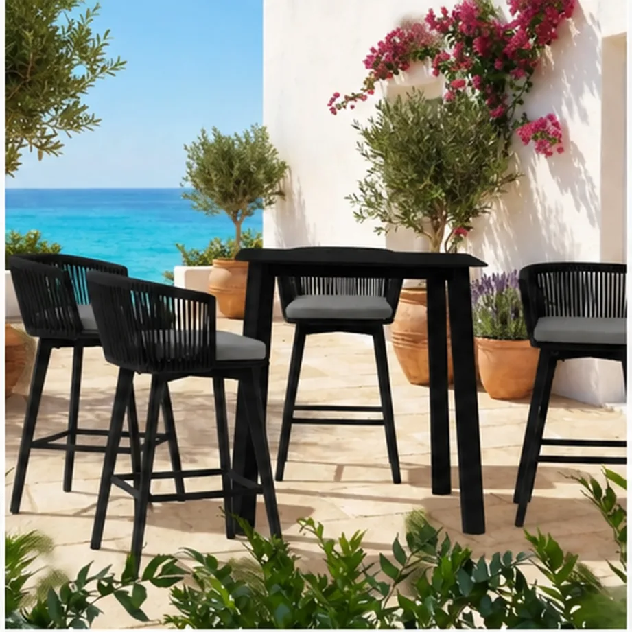 Diva 4 Seater Bar Table – Anthracite