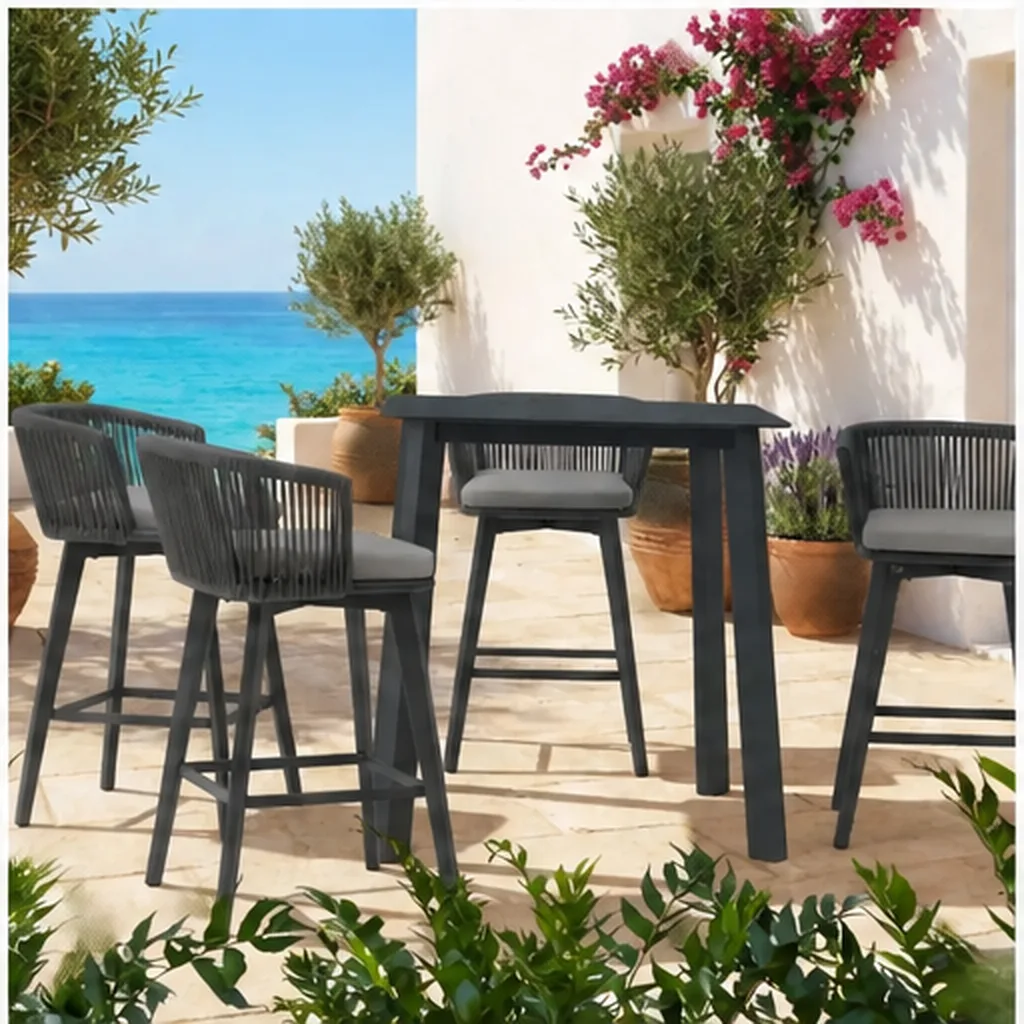 Diva 4 Seater Bar Table – Anthracite