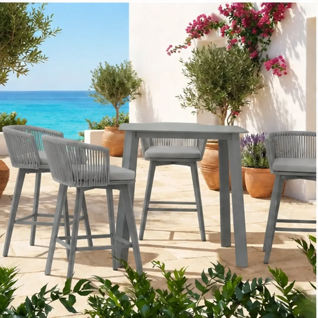 Diva 4 Seater Bar Table – Anthracite
