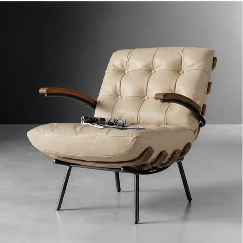 Fidel Leather Armchair – Tan