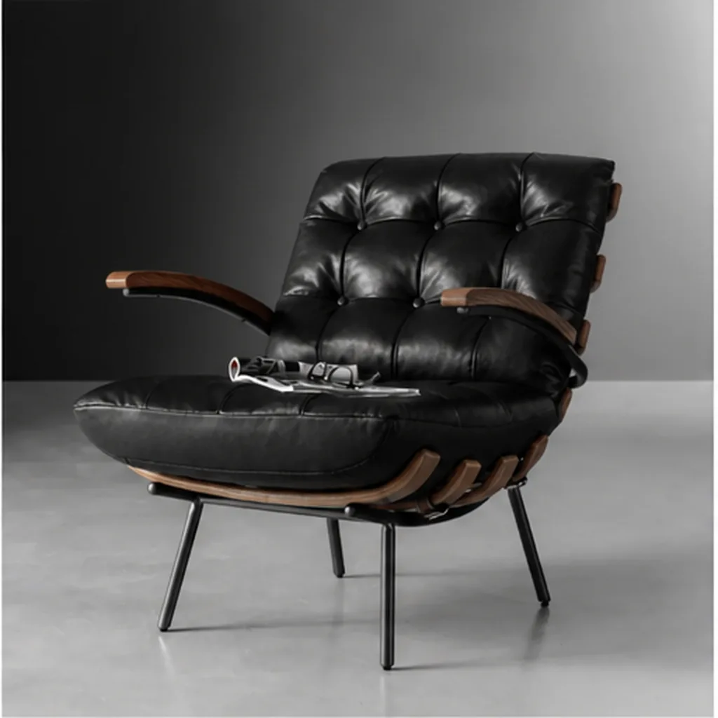 Fidel Leather Armchair – Tan