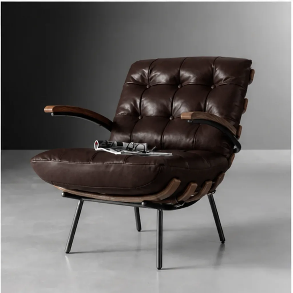 Fidel Leather Armchair – Tan