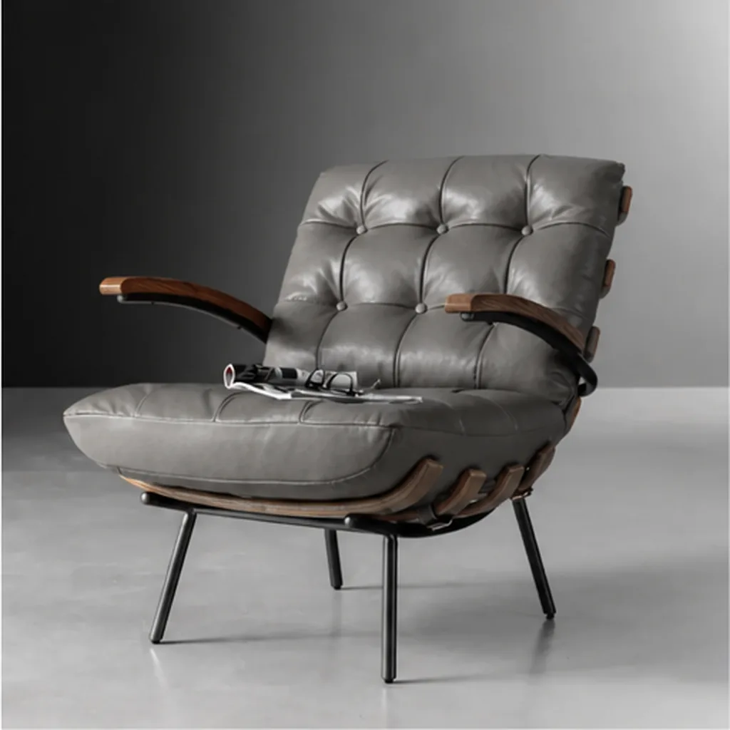 Fidel Leather Armchair – Tan