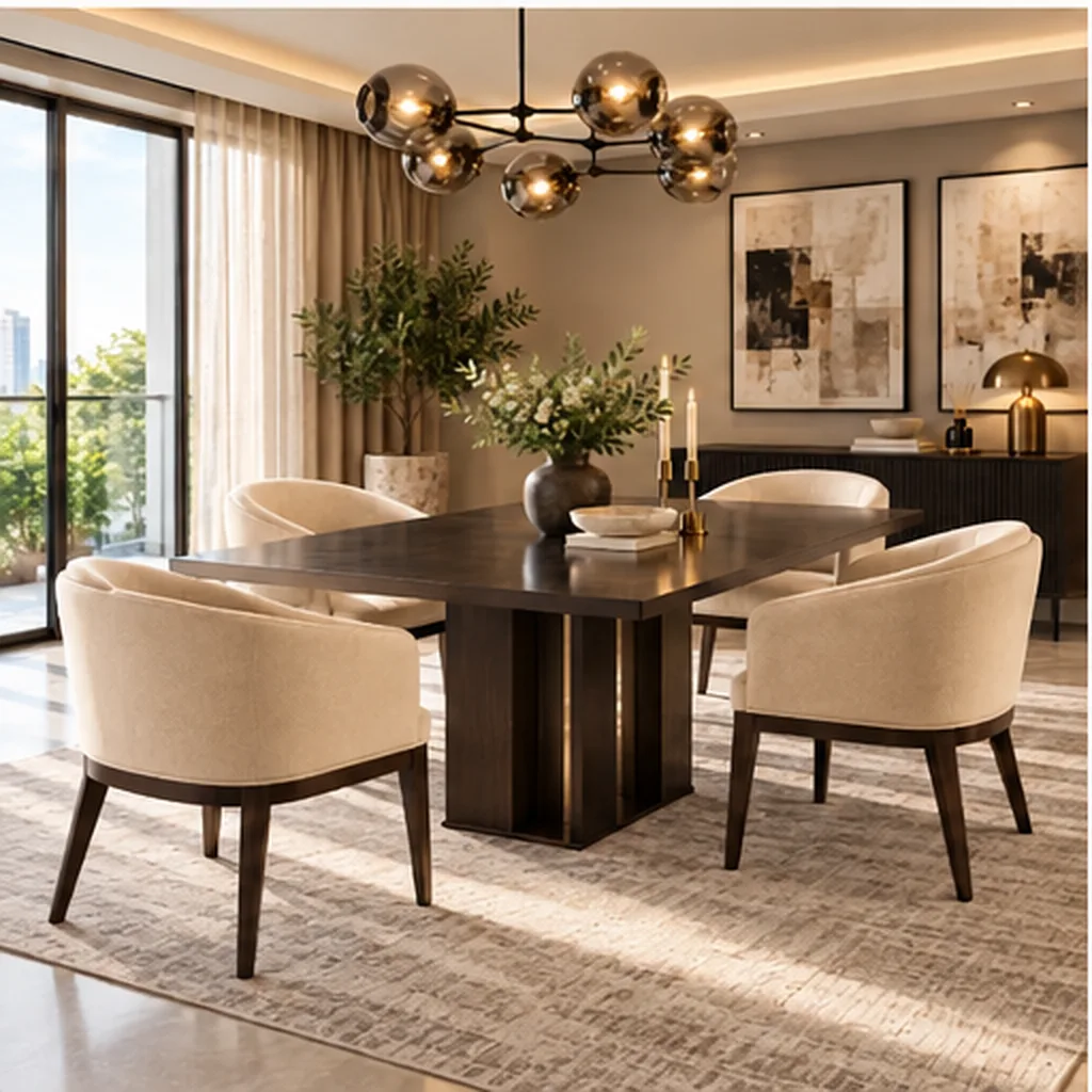 Valencia Premium 4 Seater Dining Set